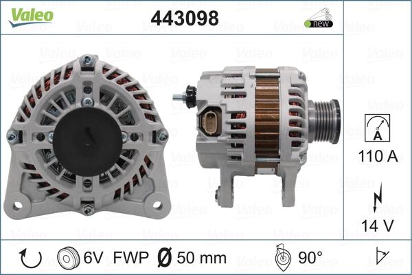 Valeo 443098 - Alternateur cwaw.fr