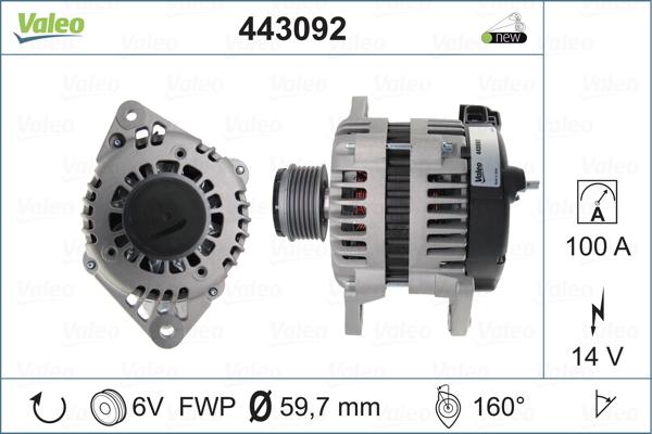 Valeo 443092 - Alternateur cwaw.fr