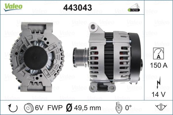 Valeo 443043 - Alternateur cwaw.fr