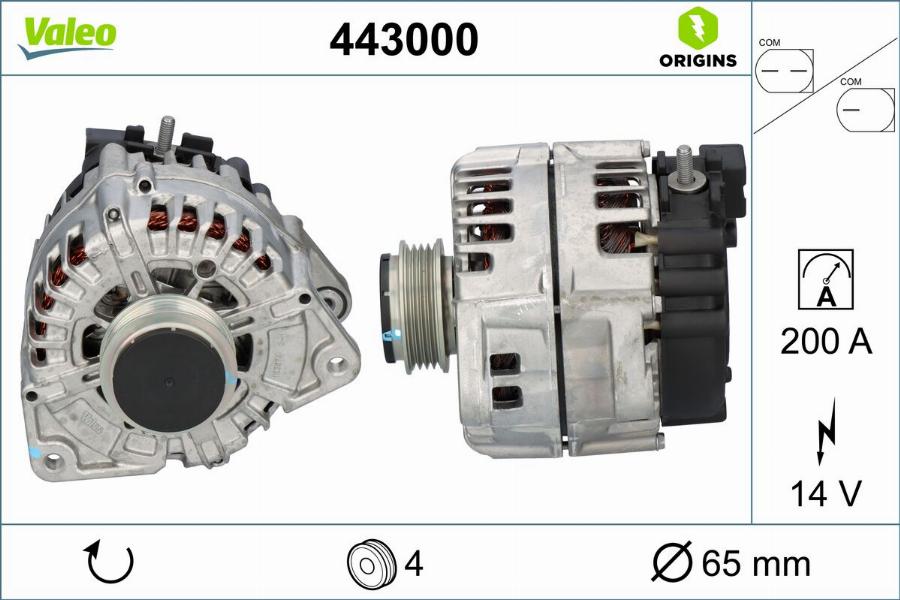 Valeo 443000 - Alternateur cwaw.fr