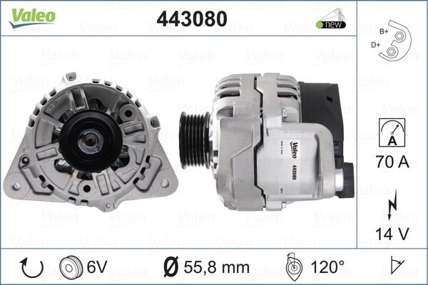 Valeo 443080 - Alternateur cwaw.fr