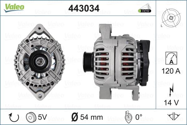 Valeo 443034 - Alternateur cwaw.fr