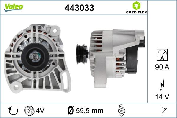 Valeo 443033 - Alternateur cwaw.fr