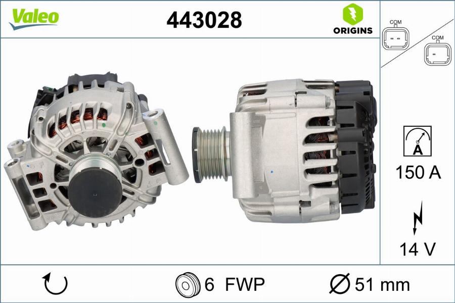 Valeo 443028 - Alternateur cwaw.fr