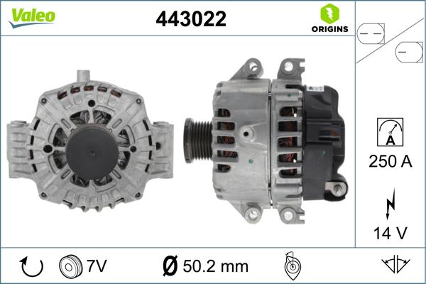 Valeo 443022 - Alternateur cwaw.fr