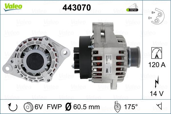 Valeo 443070 - Alternateur cwaw.fr