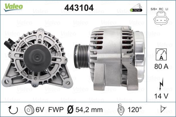 Valeo 443104 - Alternateur cwaw.fr