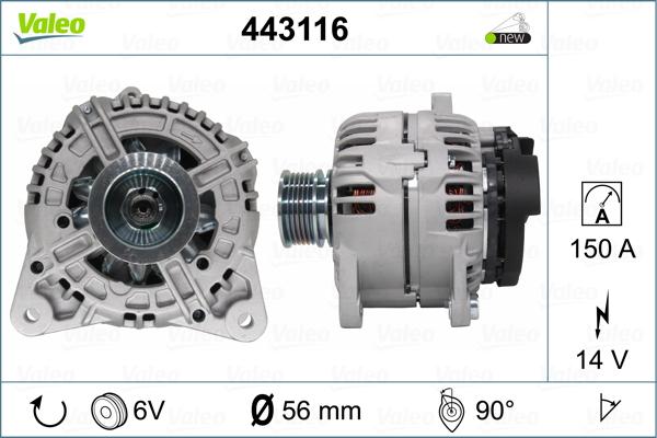 Valeo 443116 - Alternateur cwaw.fr