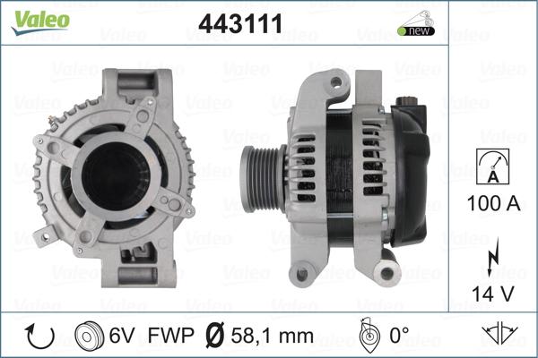 Valeo 443111 - Alternateur cwaw.fr