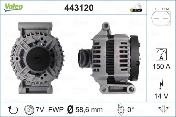 Valeo 443120 - Alternateur cwaw.fr