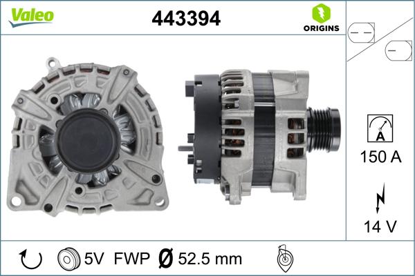 Valeo 443394 - Alternateur cwaw.fr