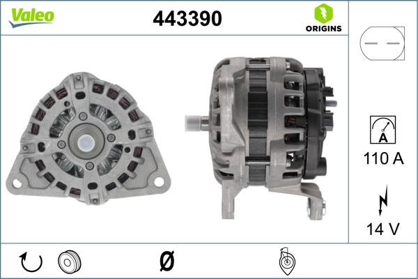 Valeo 443390 - Alternateur cwaw.fr