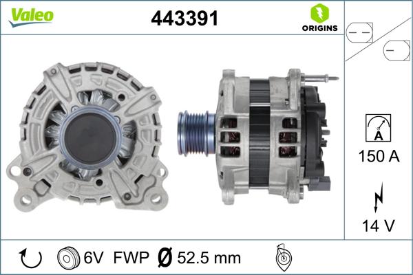 Valeo 443391 - Alternateur cwaw.fr