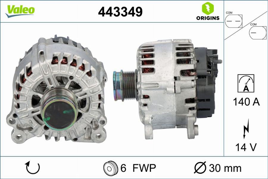 Valeo 443349 - Alternateur cwaw.fr