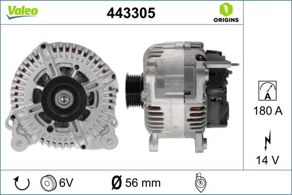 Valeo 443305 - Alternateur cwaw.fr