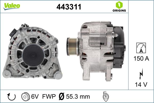 Valeo 443311 - Alternateur cwaw.fr