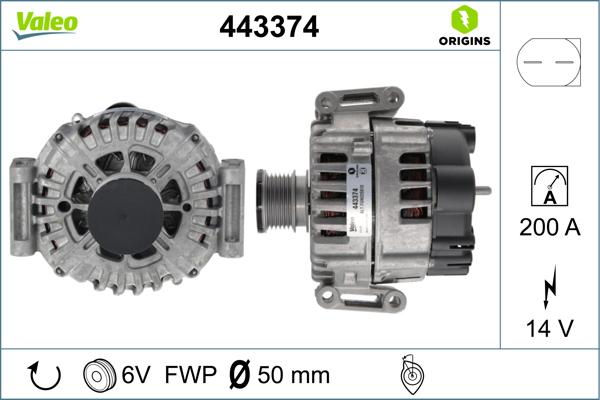 Valeo 443374 - Alternateur cwaw.fr