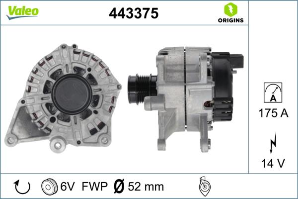 Valeo 443375 - Alternateur cwaw.fr