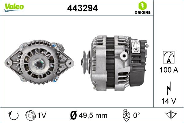 Valeo 443294 - Alternateur cwaw.fr