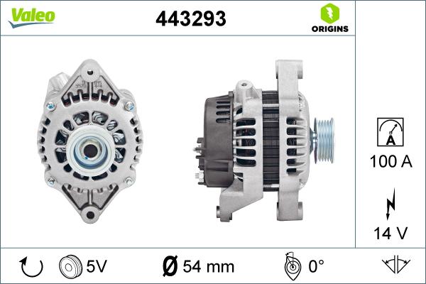 Valeo 443293 - Alternateur cwaw.fr