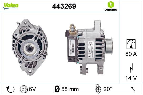 Valeo 443269 - Alternateur cwaw.fr