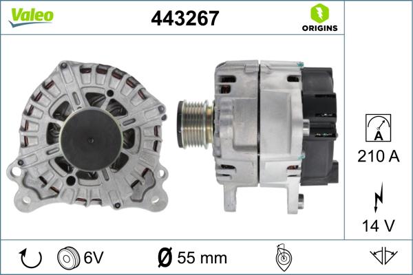 Valeo 443267 - Alternateur cwaw.fr