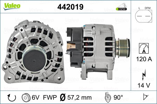 Valeo 442019 - Alternateur cwaw.fr