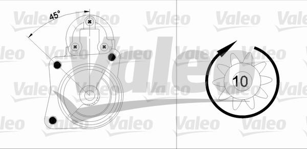 Valeo 455904 - Démarreur cwaw.fr