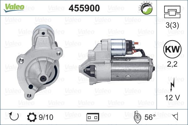 Valeo 455900 - Démarreur cwaw.fr