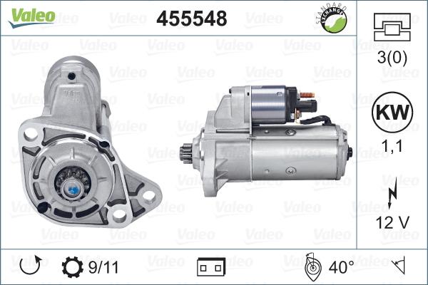 Valeo 455548 - Démarreur cwaw.fr