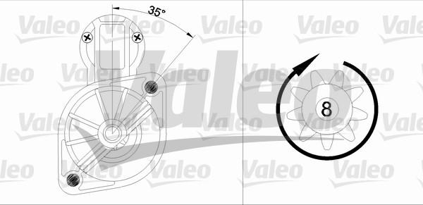 Valeo 455561 - Démarreur cwaw.fr