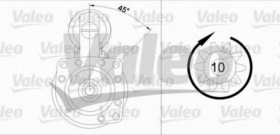 Valeo 455 504 - Démarreur cwaw.fr