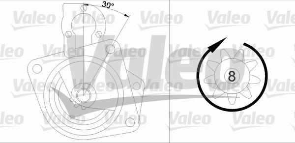 Valeo 455500 - Démarreur cwaw.fr