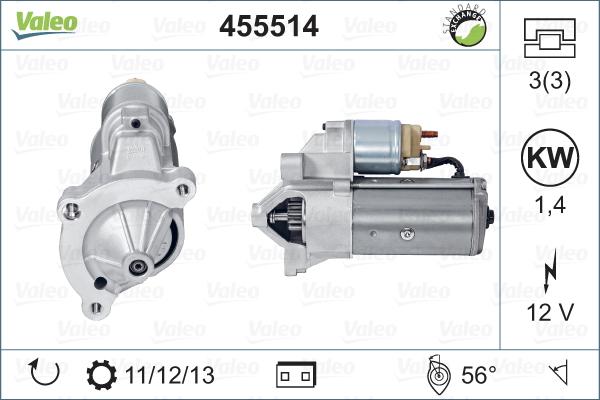 Valeo 455514 - Démarreur cwaw.fr