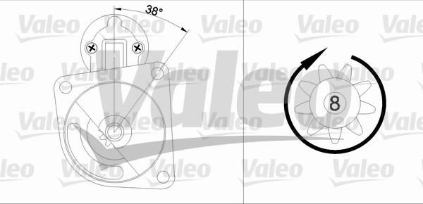 Valeo 455606 - Démarreur cwaw.fr