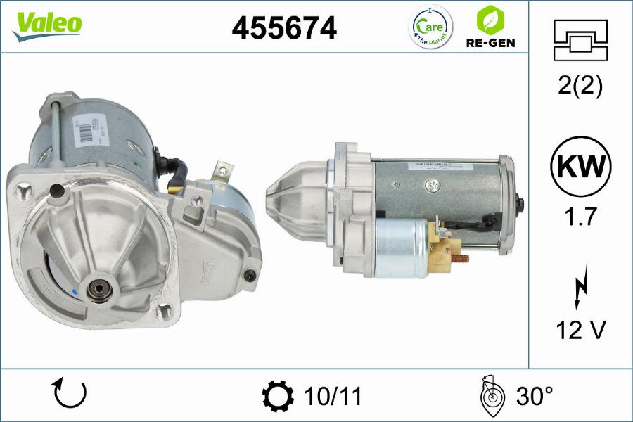 Valeo 455674 - Démarreur cwaw.fr