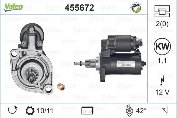 Valeo 455672 - Démarreur cwaw.fr