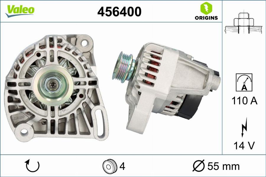 Valeo 456400 - Alternateur cwaw.fr