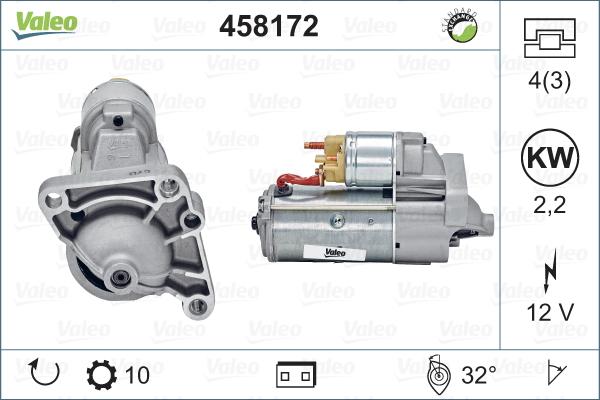 Valeo 458172 - Démarreur cwaw.fr