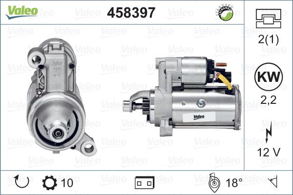 Valeo 458 397 - Démarreur cwaw.fr