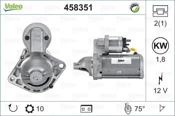 Valeo 458351 - Démarreur cwaw.fr