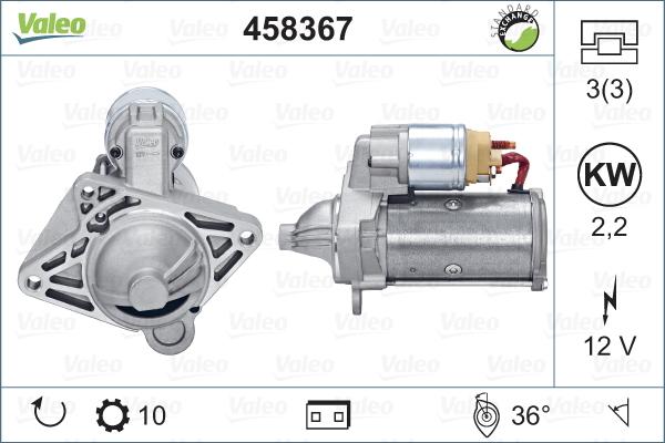 Valeo 458367 - Démarreur cwaw.fr