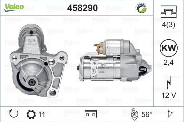 Valeo 458290 - Démarreur cwaw.fr