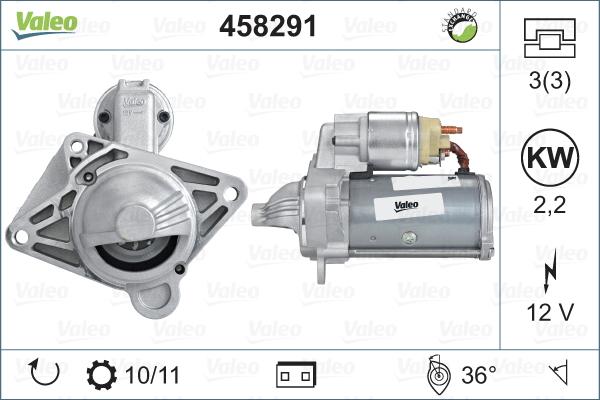 Valeo 458291 - Démarreur cwaw.fr