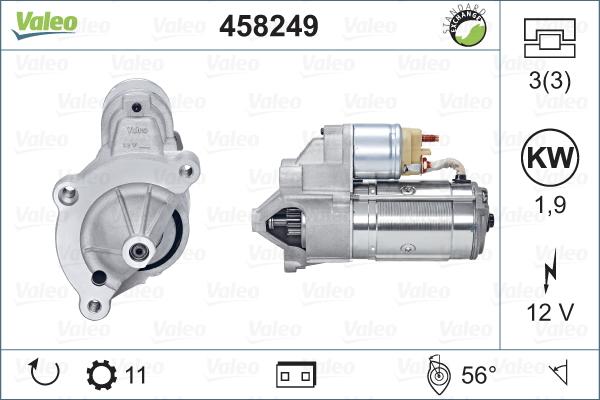 Valeo 458249 - Démarreur cwaw.fr