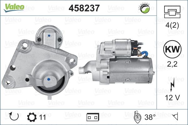 Valeo 458237 - Démarreur cwaw.fr