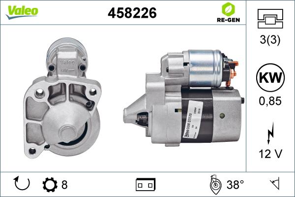 Valeo 458226 - Démarreur cwaw.fr