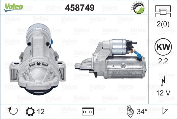 Valeo 458749 - Démarreur cwaw.fr