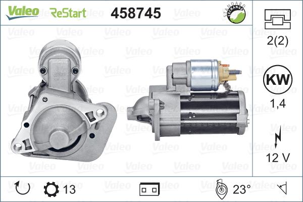 Valeo 458745 - Démarreur cwaw.fr