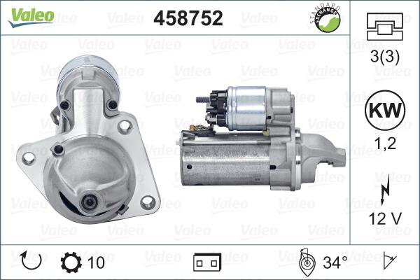 Valeo 458752 - Démarreur cwaw.fr